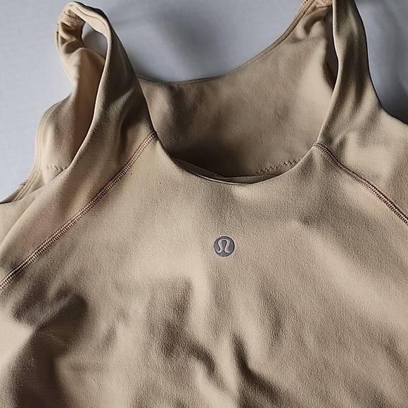 Lululemon Align High Neck Tank Top, Sheer Oak, Size 6 - Picture 5 of 10